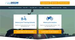 Desktop Screenshot of begin-motorcycling.co.uk